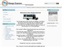 Tablet Screenshot of otsegoexpress.com